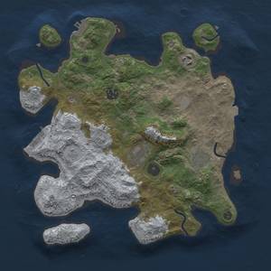 Thumbnail Rust Map: Procedural Map, Size: 3250, Seed: 655761285, 11 Monuments