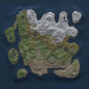 Thumbnail Rust Map: Procedural Map, Size: 3000, Seed: 1583173545, 11 Monuments