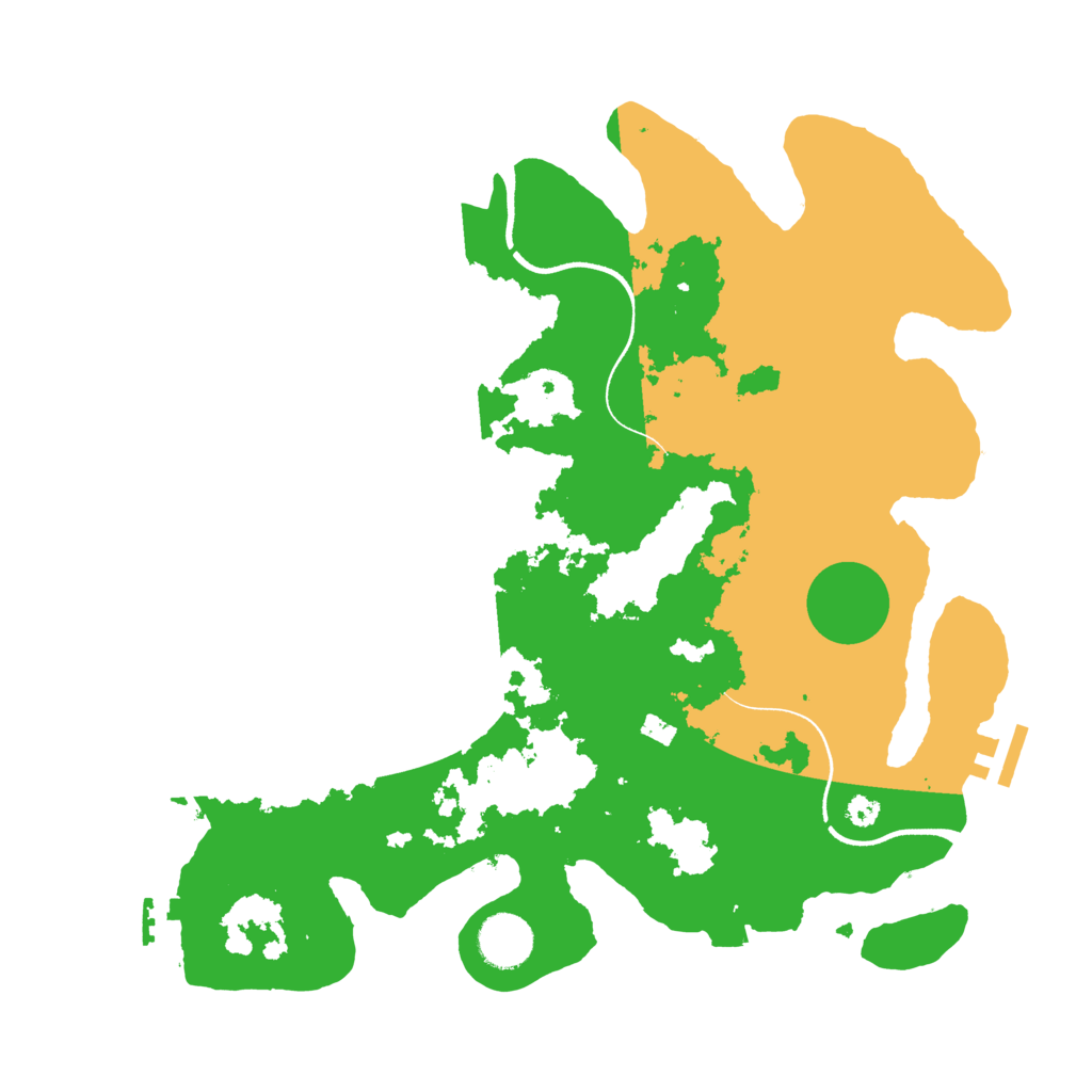 Biome Rust Map: Procedural Map, Size: 3500, Seed: 694567627