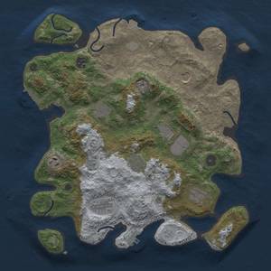 Thumbnail Rust Map: Procedural Map, Size: 3600, Seed: 10904, 17 Monuments