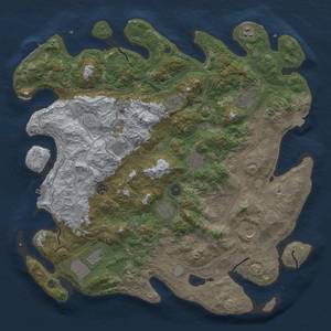 Thumbnail Rust Map: Procedural Map, Size: 4500, Seed: 1294362881, 19 Monuments