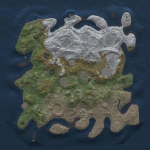 Thumbnail Rust Map: Procedural Map, Size: 3700, Seed: 1095044517, 17 Monuments