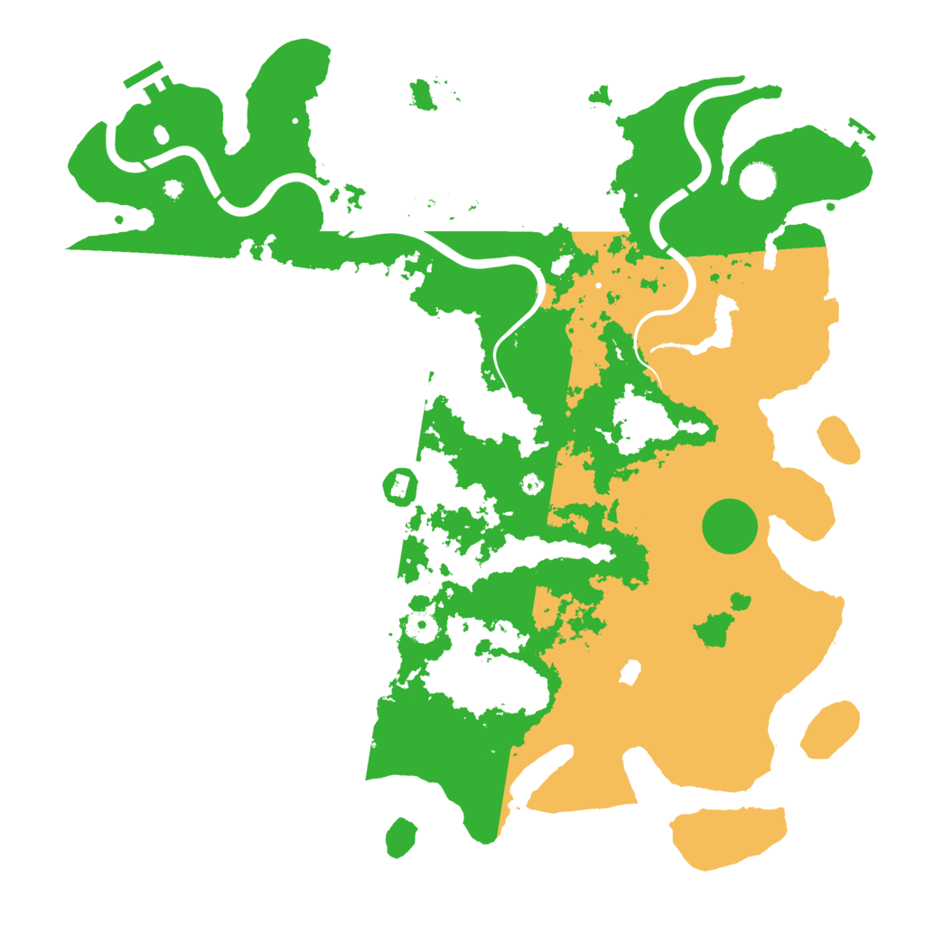 Biome Rust Map: Procedural Map, Size: 4400, Seed: 52774634