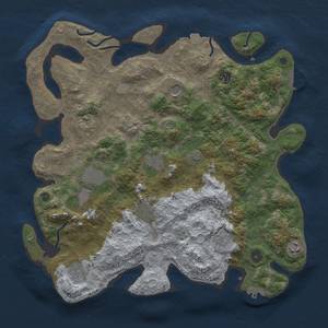 Thumbnail Rust Map: Procedural Map, Size: 4000, Seed: 1026879203, 18 Monuments