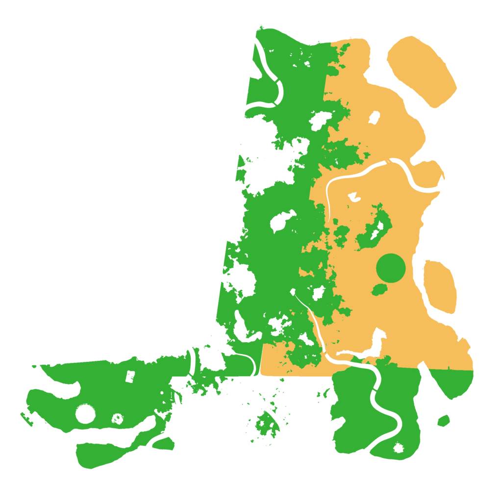 Biome Rust Map: Procedural Map, Size: 4500, Seed: 1186192073