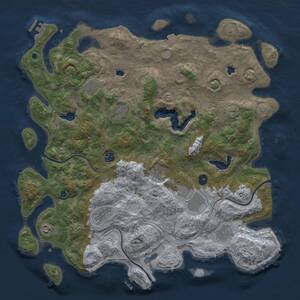 Thumbnail Rust Map: Procedural Map, Size: 4500, Seed: 5048997, 16 Monuments