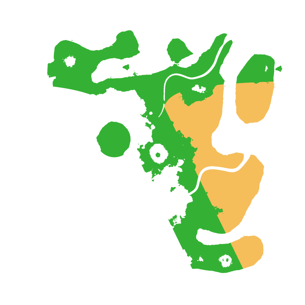 Biome Rust Map: Procedural Map, Size: 2500, Seed: 351249447