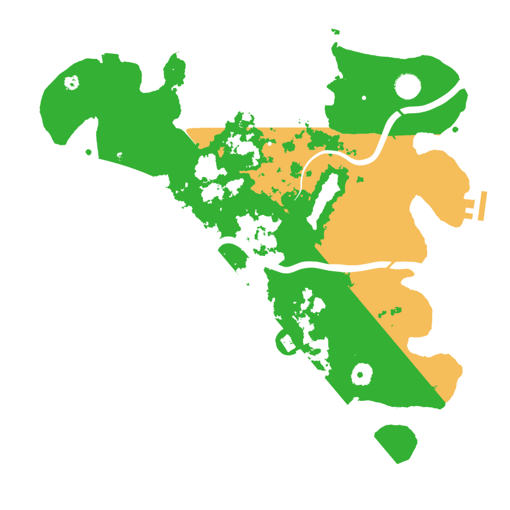 Biome Rust Map: Procedural Map, Size: 3500, Seed: 772963407