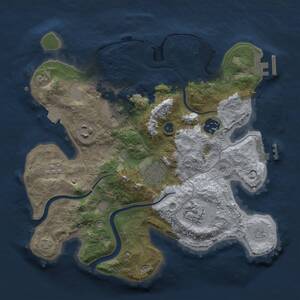 Thumbnail Rust Map: Procedural Map, Size: 3000, Seed: 1170286048, 12 Monuments