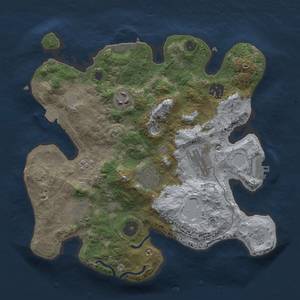 Thumbnail Rust Map: Procedural Map, Size: 3000, Seed: 1170286048, 14 Monuments