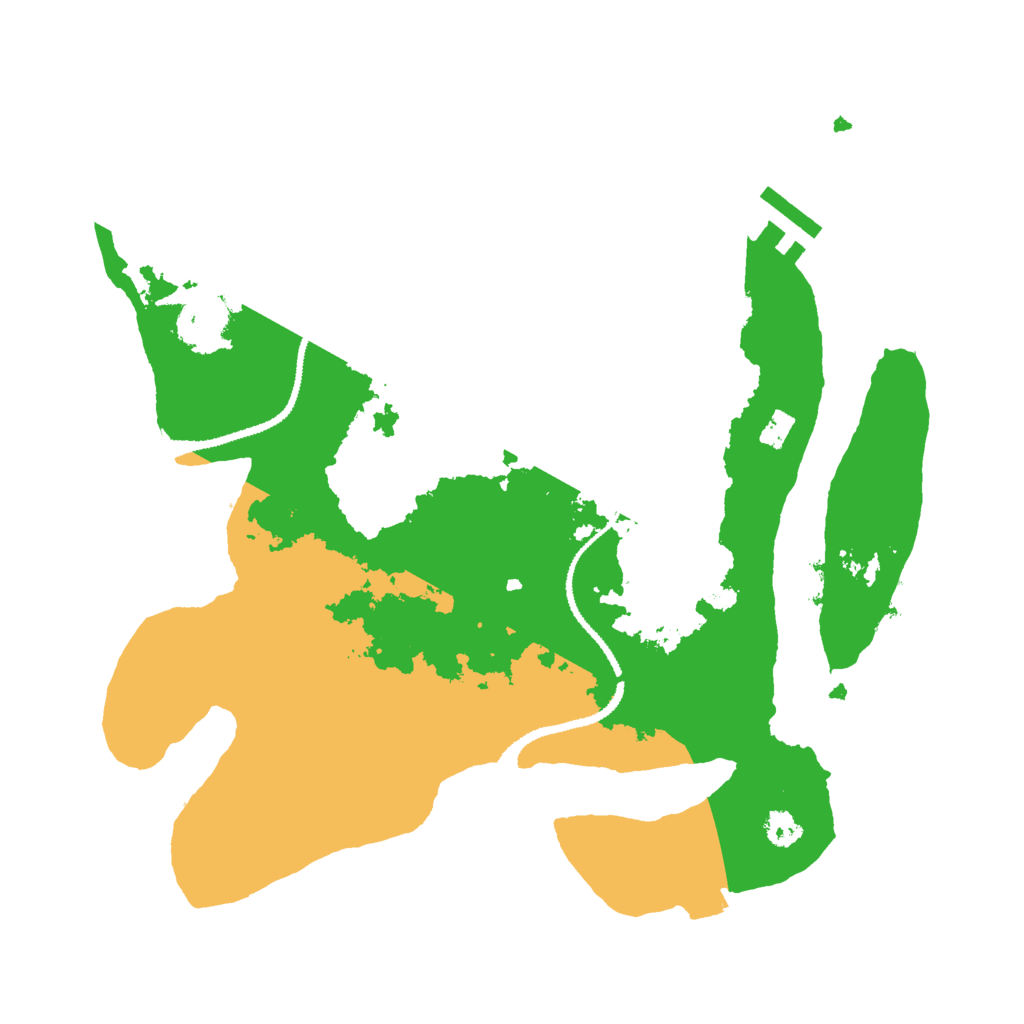 Biome Rust Map: Procedural Map, Size: 3000, Seed: 32116