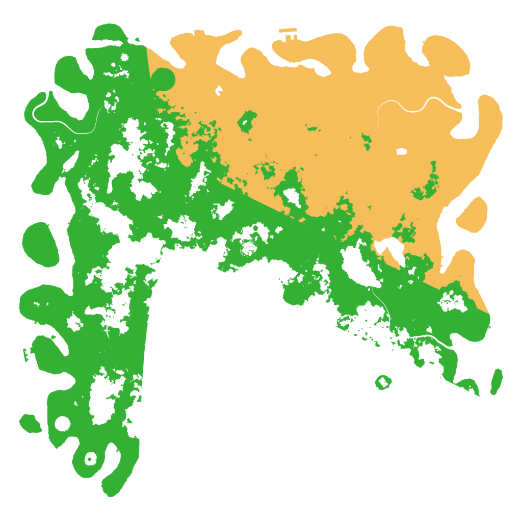 Biome Rust Map: Procedural Map, Size: 6000, Seed: 2029789037
