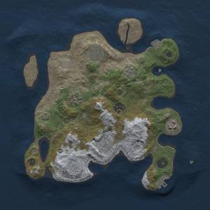 Thumbnail Rust Map: Procedural Map, Size: 3000, Seed: 2141157405, 13 Monuments