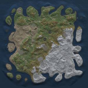 Thumbnail Rust Map: Procedural Map, Size: 4250, Seed: 1865331009, 19 Monuments