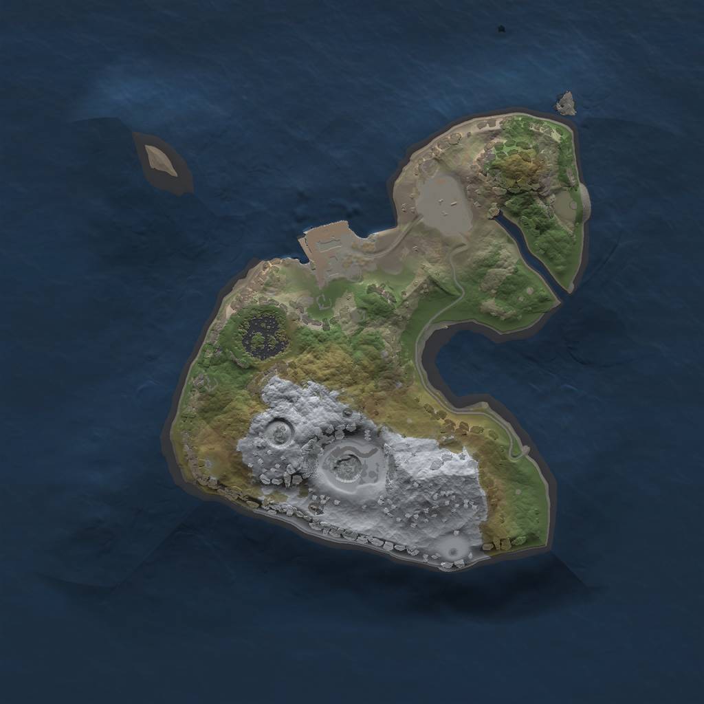 Rust Map: Procedural Map, Size: 1572, Seed: 572, 4 Monuments