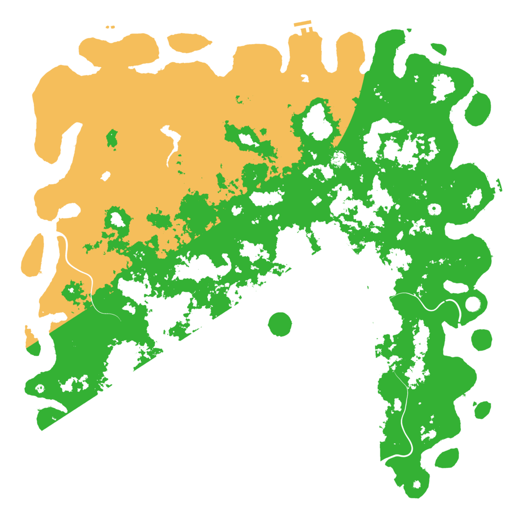Biome Rust Map: Procedural Map, Size: 6000, Seed: 114996366