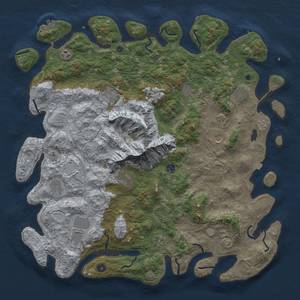 Thumbnail Rust Map: Procedural Map, Size: 5000, Seed: 1244996023, 19 Monuments