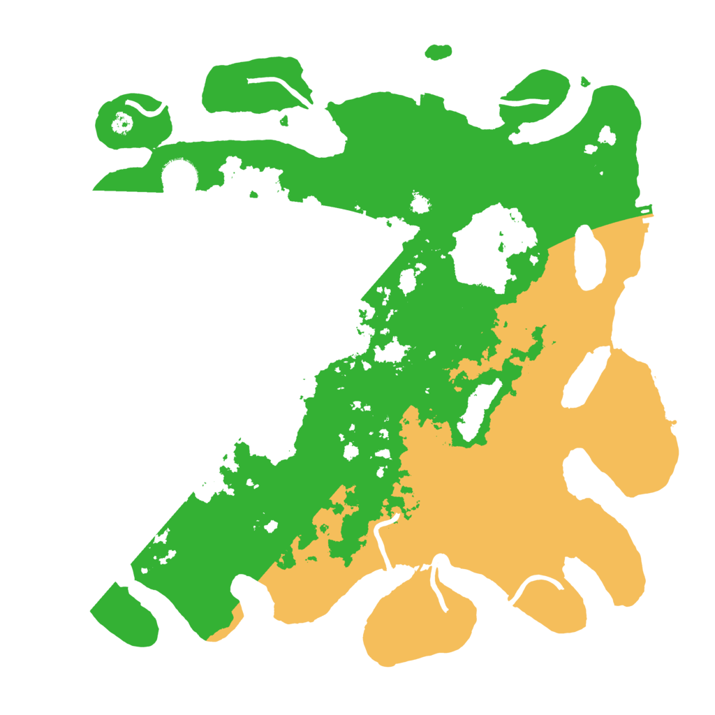 Biome Rust Map: Procedural Map, Size: 3500, Seed: 598157283