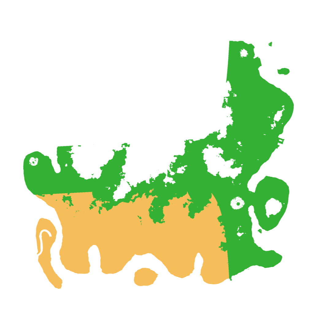 Biome Rust Map: Procedural Map, Size: 3700, Seed: 43755142