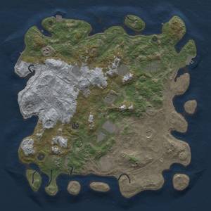 Thumbnail Rust Map: Procedural Map, Size: 4300, Seed: 3486489, 19 Monuments