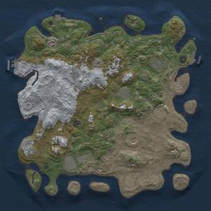 Thumbnail Rust Map: Procedural Map, Size: 4300, Seed: 3486489, 19 Monuments