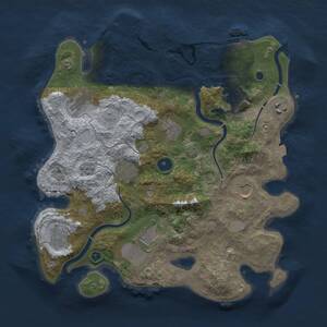 Thumbnail Rust Map: Procedural Map, Size: 3500, Seed: 1819987320, 15 Monuments