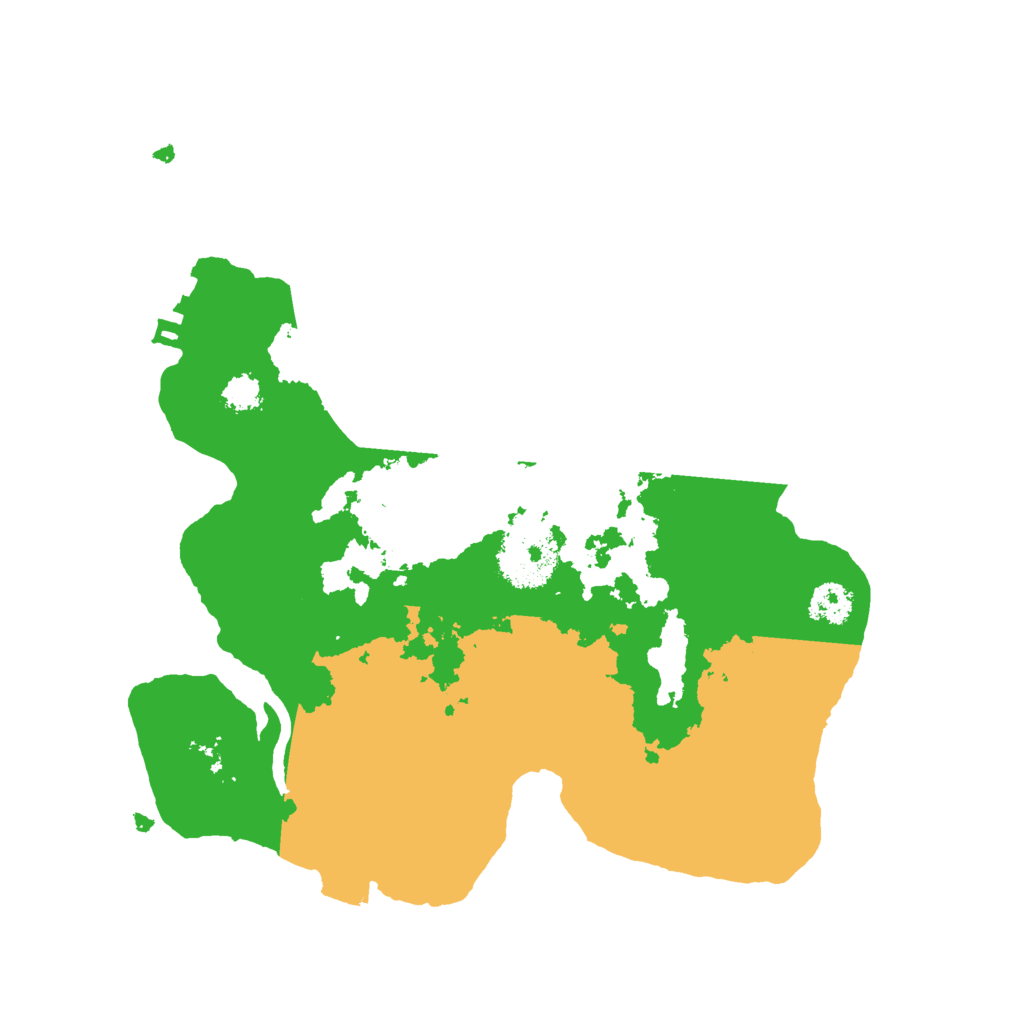 Biome Rust Map: Procedural Map, Size: 2500, Seed: 108308408