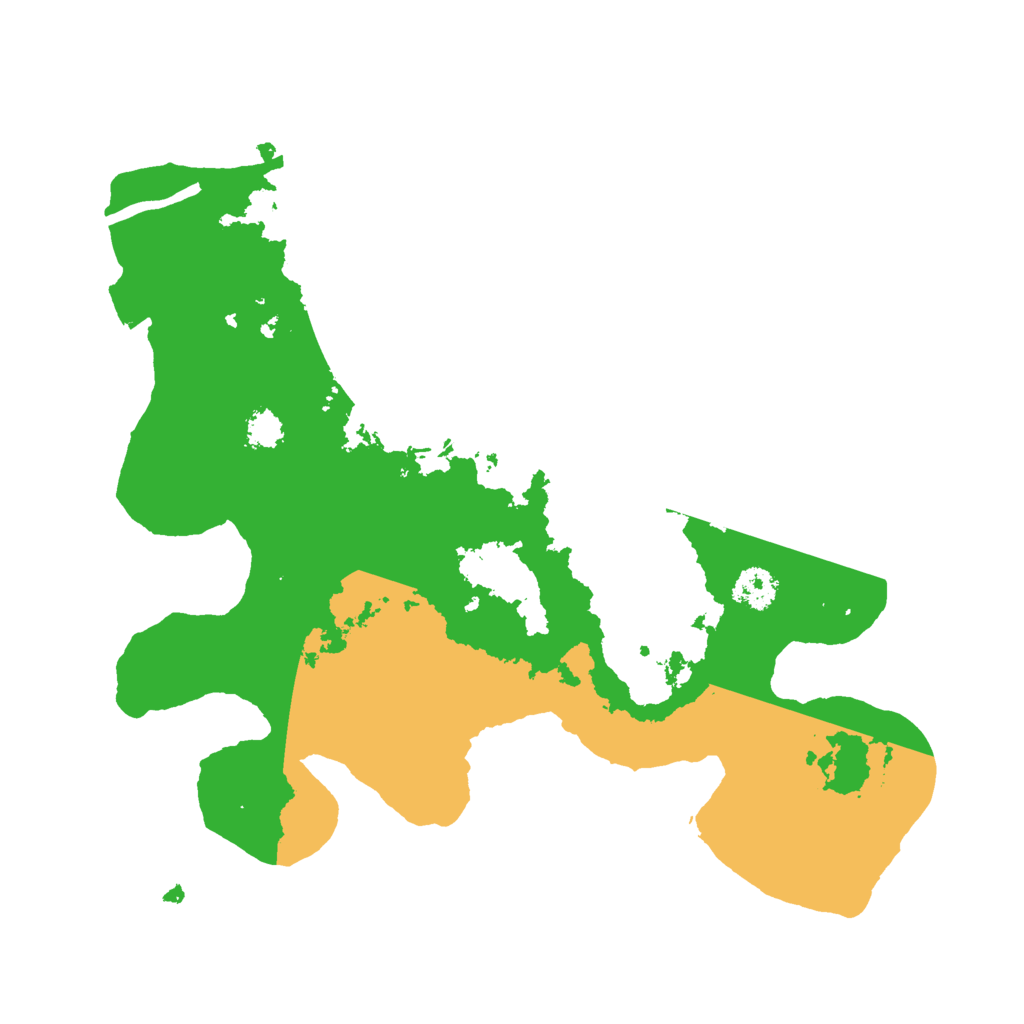Biome Rust Map: Procedural Map, Size: 2500, Seed: 676199341