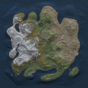 Thumbnail Rust Map: Procedural Map, Size: 3000, Seed: 829503641, 13 Monuments