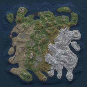 Thumbnail Rust Map: Procedural Map, Size: 3600, Seed: 1416895, 16 Monuments