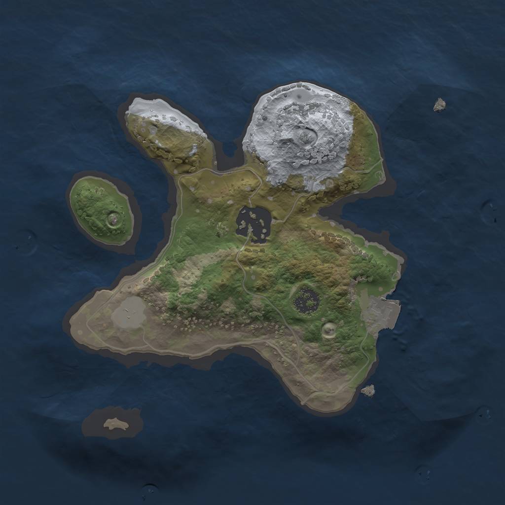 Rust Map: Procedural Map, Size: 2000, Seed: 994995157, 4 Monuments