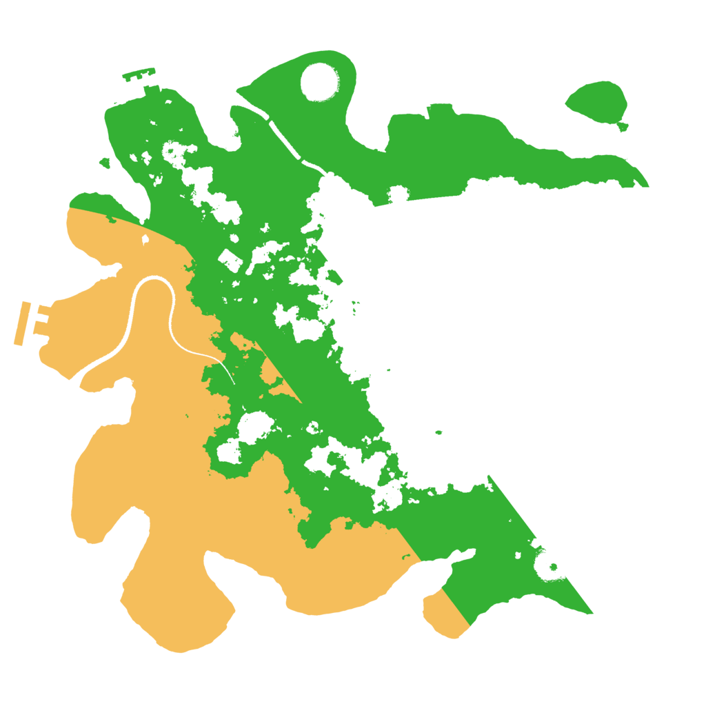 Biome Rust Map: Procedural Map, Size: 3250, Seed: 1111