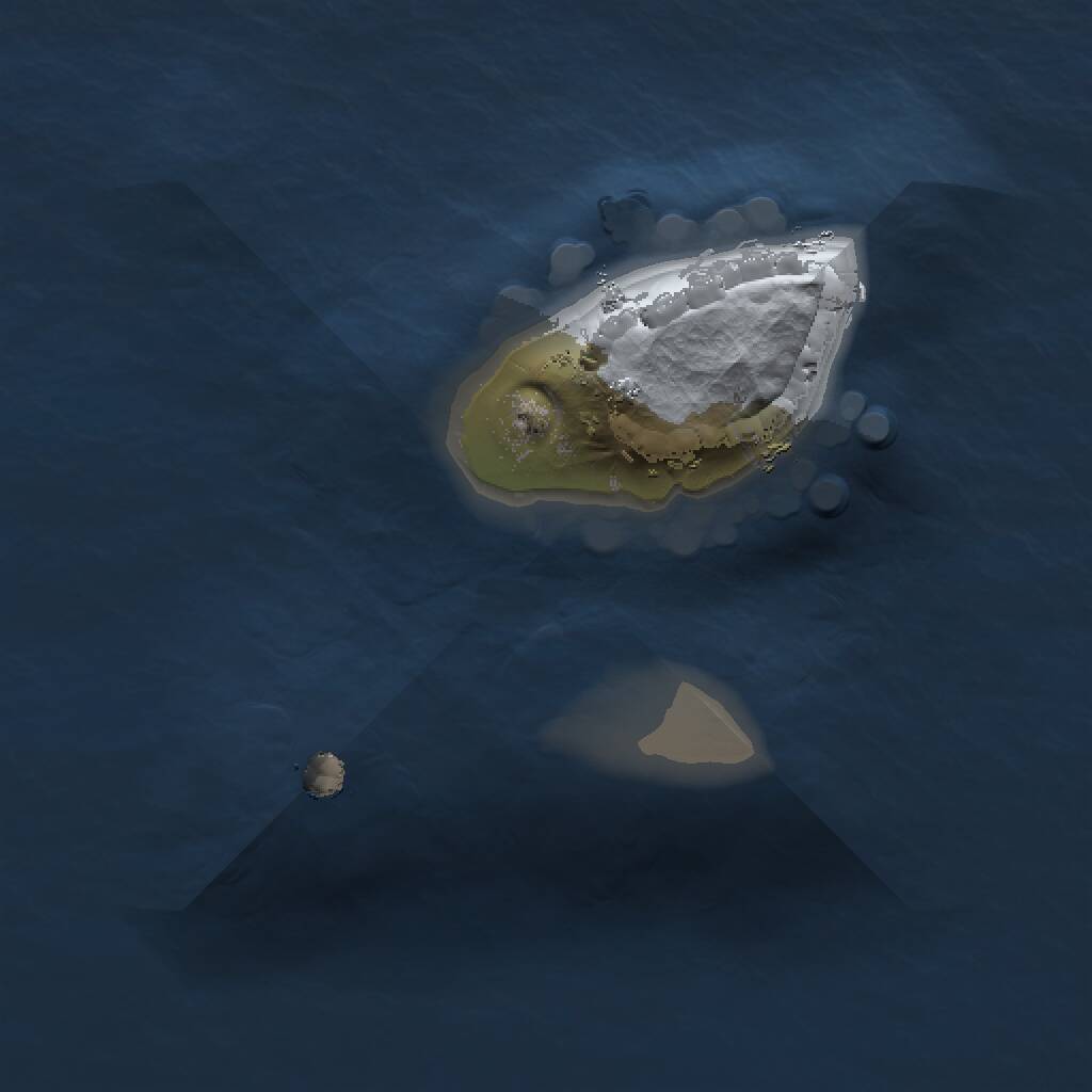 Rust Map: Procedural Map, Size: 1000, Seed: 21355, 1 Monuments