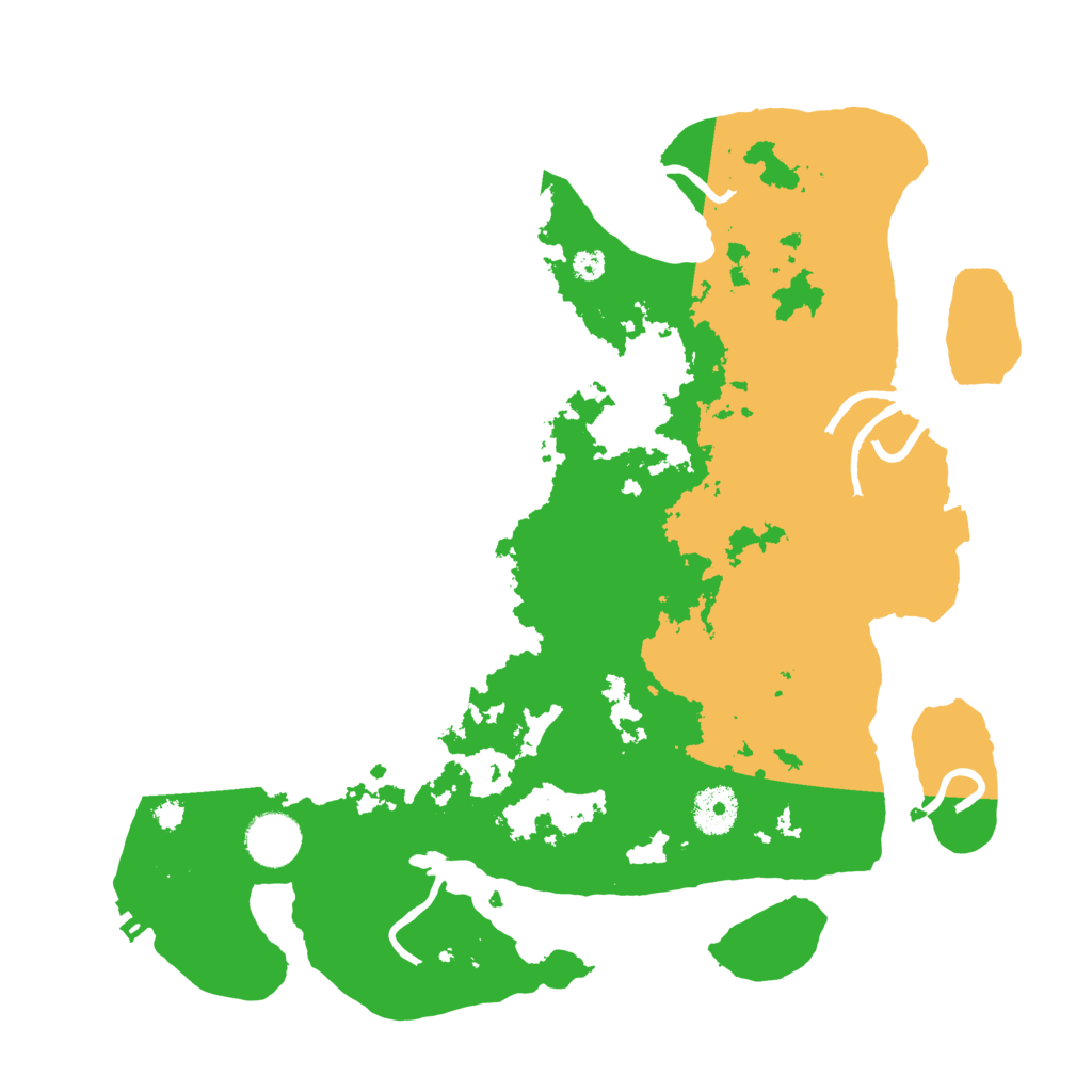 Biome Rust Map: Procedural Map, Size: 3500, Seed: 3480821