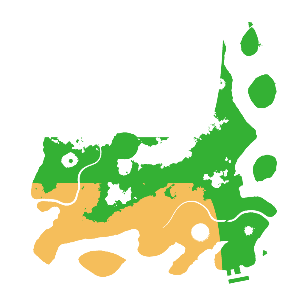 Biome Rust Map: Procedural Map, Size: 3000, Seed: 1623457