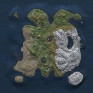 Thumbnail Rust Map: Procedural Map, Size: 2500, Seed: 604121867, 6 Monuments