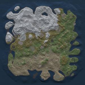 Thumbnail Rust Map: Procedural Map, Size: 4500, Seed: 1868196601, 18 Monuments