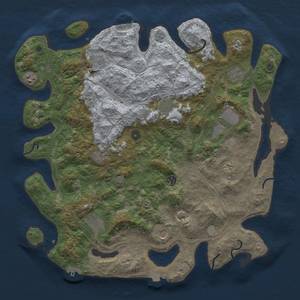 Thumbnail Rust Map: Procedural Map, Size: 4500, Seed: 426359817, 19 Monuments