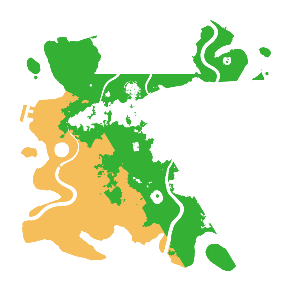 Biome Rust Map: Procedural Map, Size: 3500, Seed: 152936401
