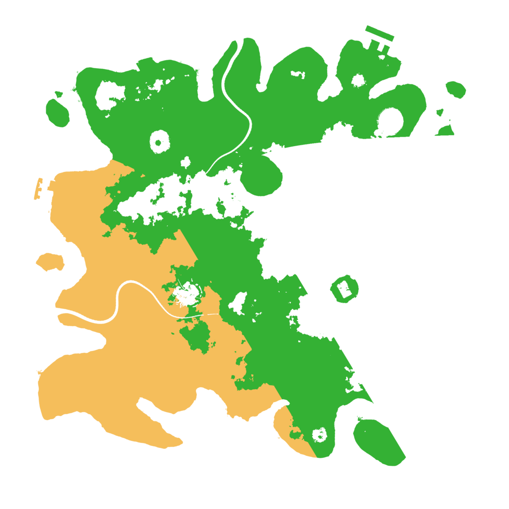 Biome Rust Map: Procedural Map, Size: 3500, Seed: 152936401