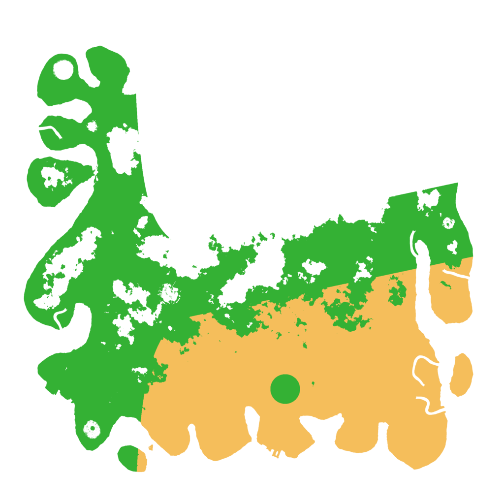 Biome Rust Map: Procedural Map, Size: 4500, Seed: 848257905