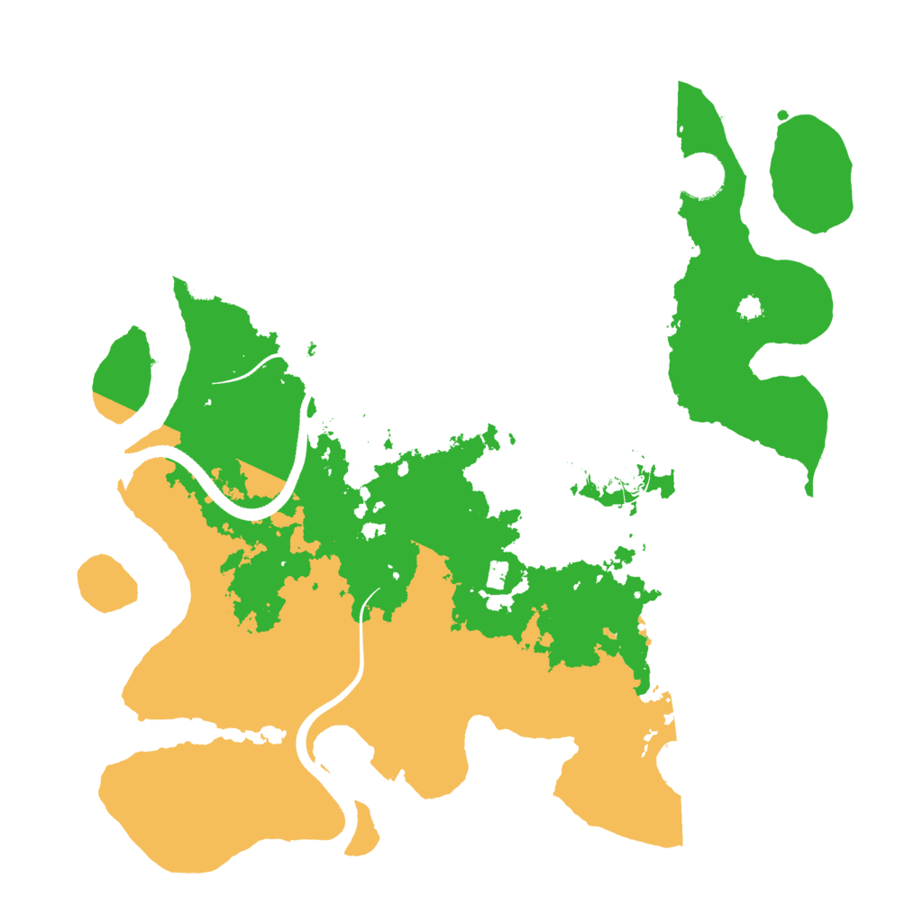Biome Rust Map: Procedural Map, Size: 3500, Seed: 346345643