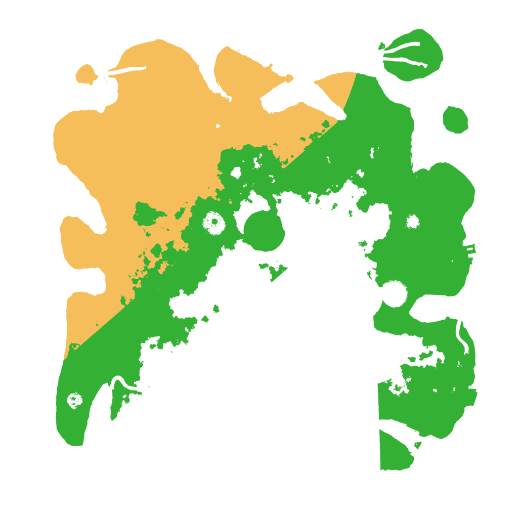 Biome Rust Map: Procedural Map, Size: 3500, Seed: 526354