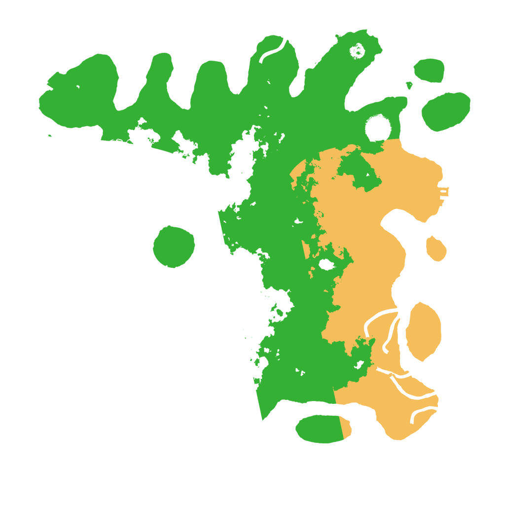 Biome Rust Map: Procedural Map, Size: 3500, Seed: 545465