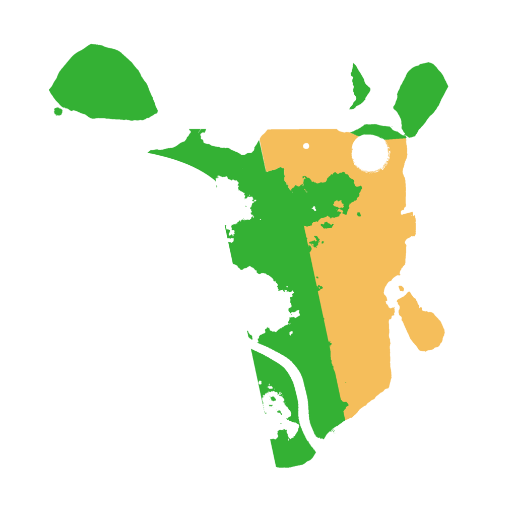 Biome Rust Map: Procedural Map, Size: 2500, Seed: 545465