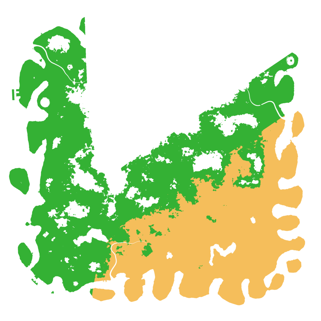 Biome Rust Map: Procedural Map, Size: 6000, Seed: 138706341