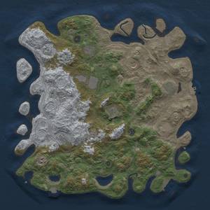 Thumbnail Rust Map: Procedural Map, Size: 4500, Seed: 2131619342, 19 Monuments