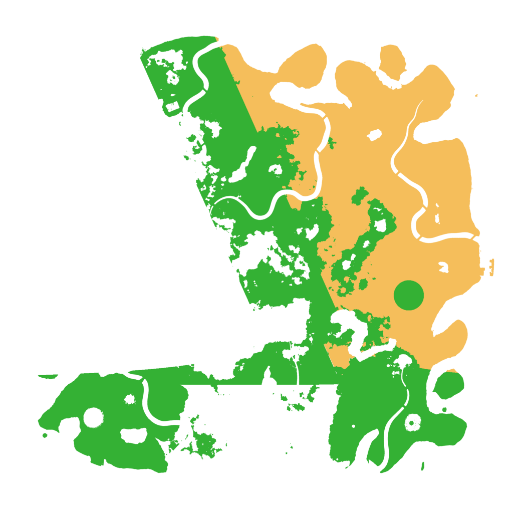 Biome Rust Map: Procedural Map, Size: 4500, Seed: 2131619342