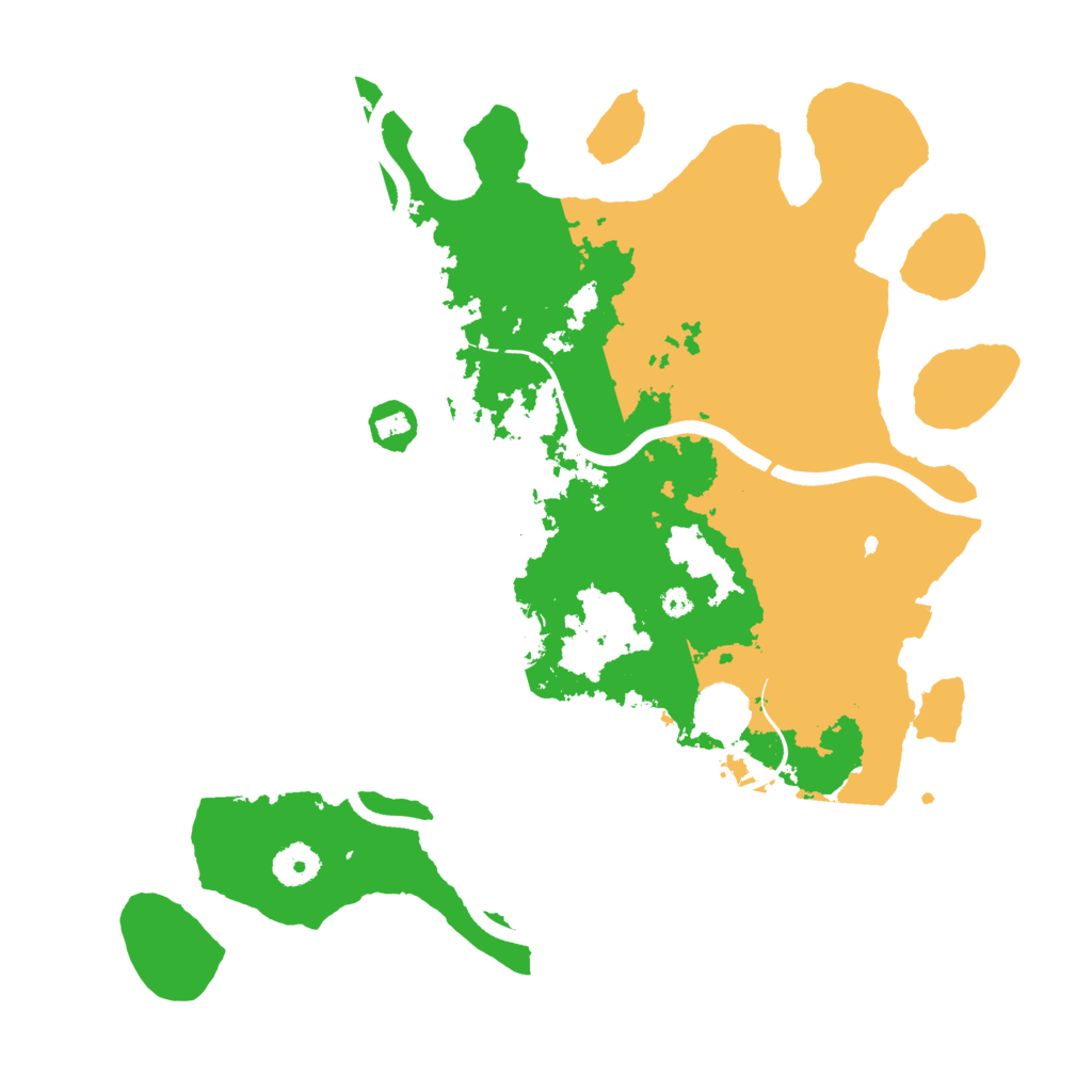 Biome Rust Map: Procedural Map, Size: 3700, Seed: 301432952