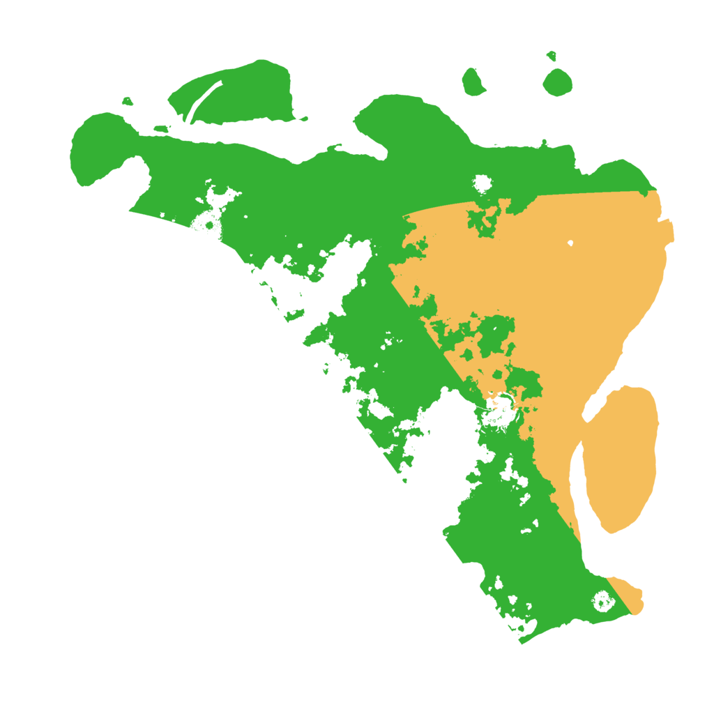 Biome Rust Map: Procedural Map, Size: 3500, Seed: 939175435